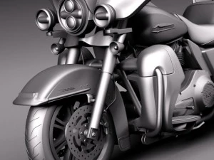 Harley Davidson Triglide 2015 3D Model