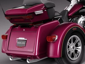 Harley Davidson Triglide 2015 3D Model