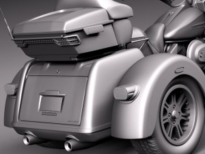 Harley Davidson Triglide 2015 3D Модель