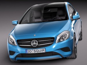 Mercedes-Benz A180 Eco 2015 3D Model