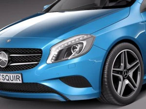 Mercedes-Benz A180 Eco 2015 3D Model