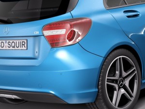 Mercedes-Benz A180 Eco 2015 3D Model
