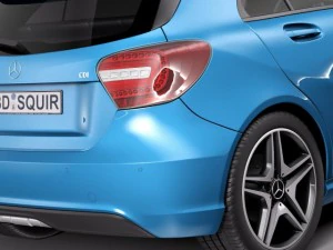Mercedes-Benz A180 Eco 2015 3D Model