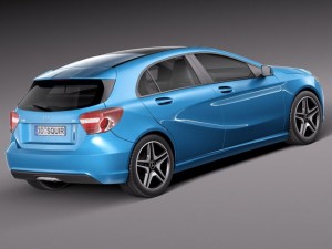 Mercedes-Benz A180 Eco 2015 3D Model