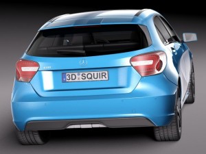 Mercedes-Benz A180 Eco 2015 3D Model