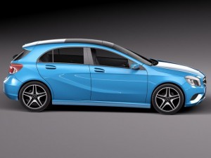 Mercedes-Benz A180 Eco 2015 3D Model