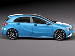 Mercedes-Benz A180 Eco 2015 3D Model