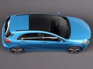 Mercedes-Benz A180 Eco 2015 3D Model
