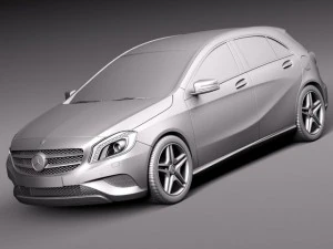 Mercedes-Benz A180 Eco 2015 3D Model
