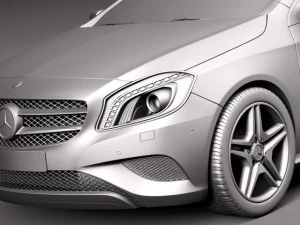Mercedes-Benz A180 Eco 2015 3D Model