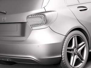 Mercedes-Benz A180 Eco 2015 3D Model