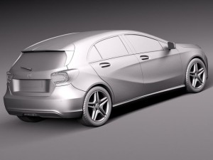 Mercedes-Benz A180 Eco 2015 3D Model