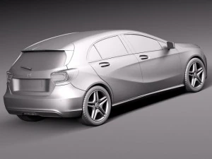 Mercedes-Benz A180 Eco 2015 3D Model