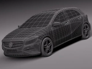 Mercedes-Benz A180 Eco 2015 3D Model