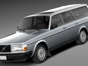Volvo 240 Estate EU 1993 3D Model