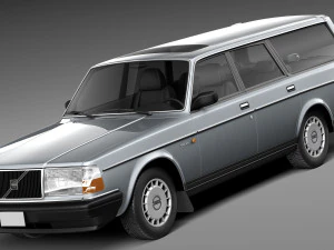 Volvo 240 Estate UE 1993 Modelo 3D