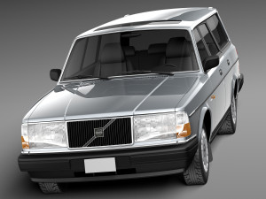 Volvo 240 Estate EU 1993 3D मॉडल