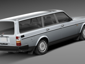Volvo 240 Estate EU 1993 3D मॉडल