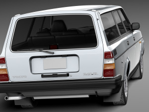 Volvo 240 Estate EU 1993 3D मॉडल