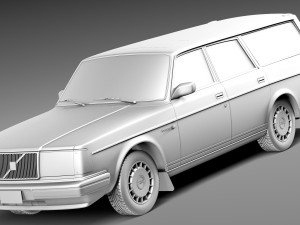 Volvo 240 Estate EU 1993 3D मॉडल