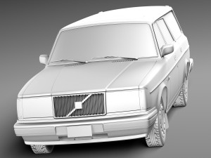 Volvo 240 Estate EU 1993 3D मॉडल