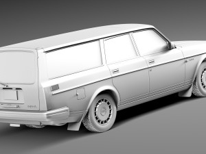 Volvo 240 Estate EU 1993 3D मॉडल