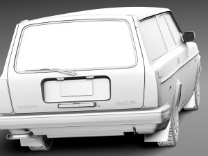 Volvo 240 Estate EU 1993 3D मॉडल