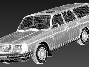 Volvo 240 Estate EU 1993 3D मॉडल