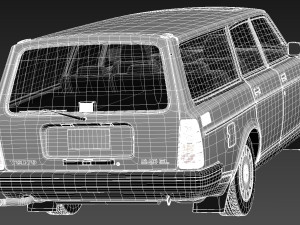 Volvo 240 Estate EU 1993 3D मॉडल