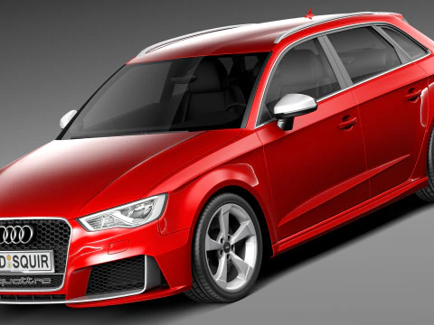 Audi RS3 Sportback 2016 Model 3D