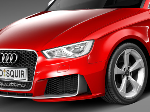 Audi RS3 Sportback 2016 3D Model