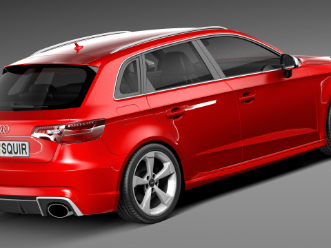 Audi RS3 Sportback 2016 3D Model