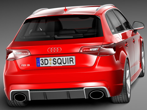Audi RS3 Sportback 2016 3D Model
