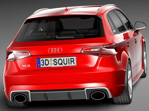 Audi RS3 Sportback 2016 3D Model