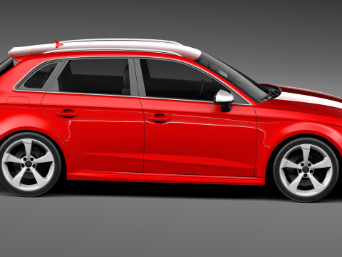 Audi RS3 Sportback 2016 3D Model