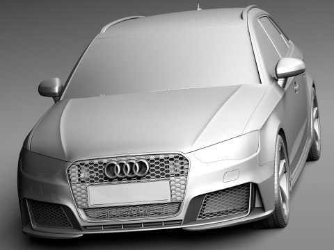 Audi RS3 Sportback 2016 3D Model