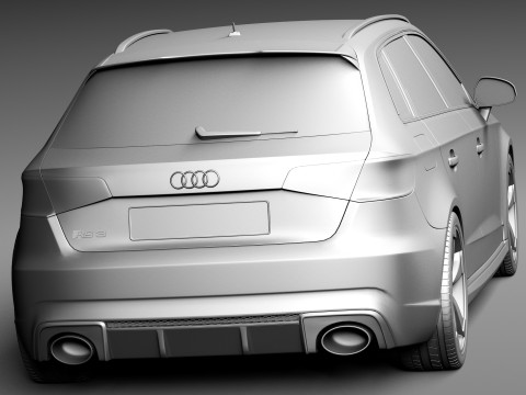 Audi RS3 Sportback 2016 3D Model