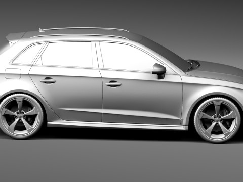 Audi RS3 Sportback 2016 3D Model