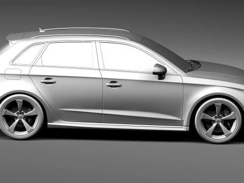 Audi RS3 Sportback 2016 3D Model