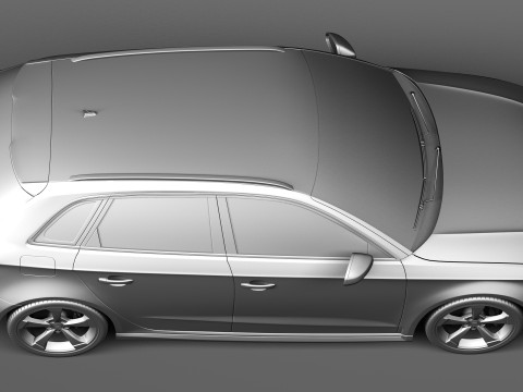 Audi RS3 Sportback 2016 3D Model