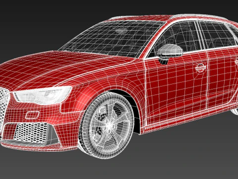 Audi RS3 Sportback 2016 3D Model