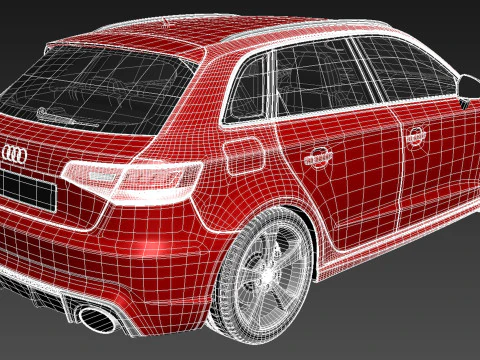 Audi RS3 Sportback 2016 3D Model