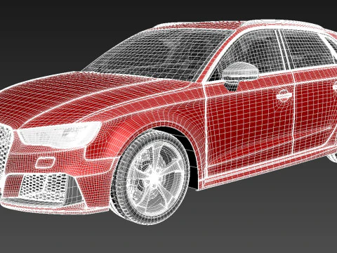 Audi RS3 Sportback 2016 3D Model