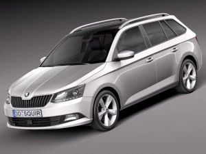 Skoda Fabia Combi 2015 Modello 3D