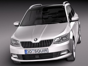 Skoda Fabia Combi 2015 3D Модель