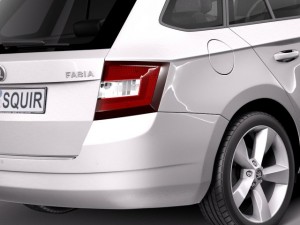 Skoda Fabia Combi 2015 3D Модель