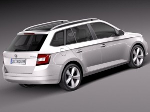 Skoda Fabia Combi 2015 3D Модель