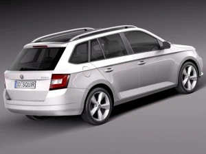 Skoda Fabia Combi 2015 3D Model