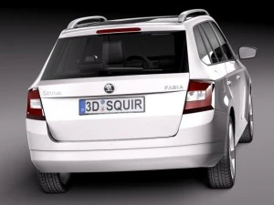 Skoda Fabia Combi 2015 3D Model