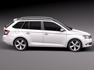Skoda Fabia Combi 2015 3D Модель